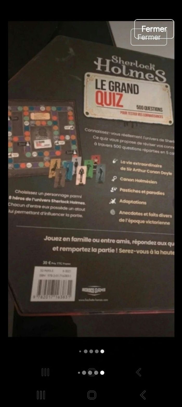 Super coffret jeu Quizz S. HOLMES État neuf - photo numéro 5