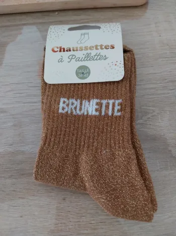 Chaussettes à paillettes Brunette