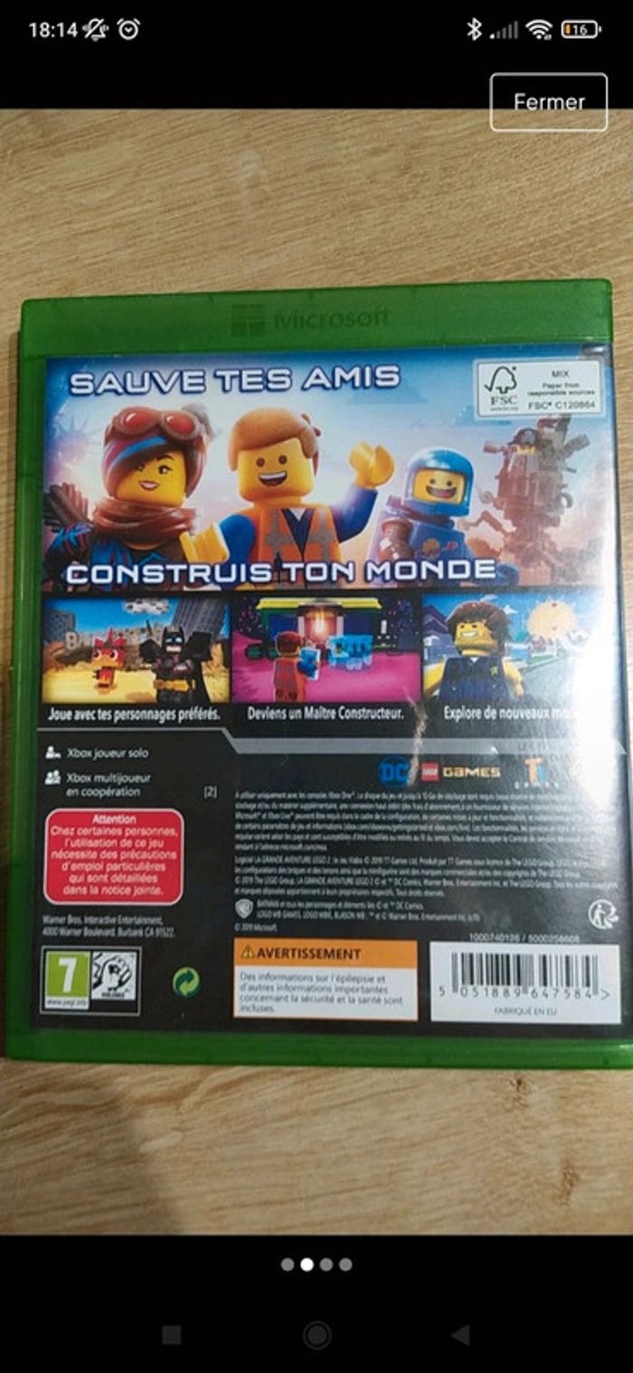 Lego le jeu vidéo xbox one - photo numéro 2
