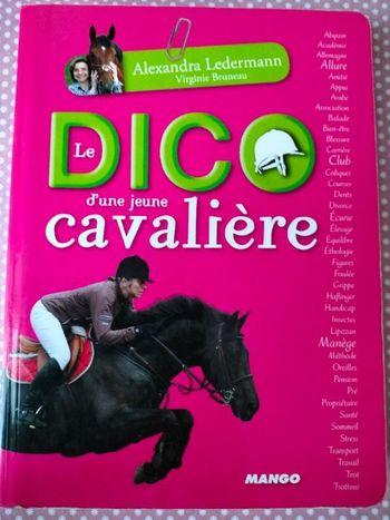 Livre équitation Le dico de la cavalière