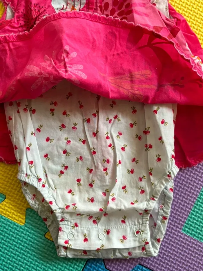 Magnifique robe body - taille 3 mois catimini - photo numéro 4