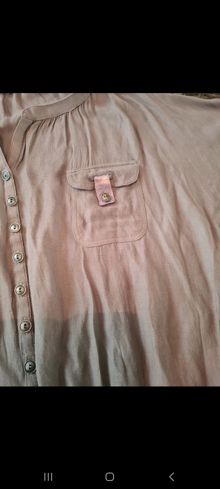 Jolie blouse manche longue on peu les retrousser de chez cache cache - photo numéro 6
