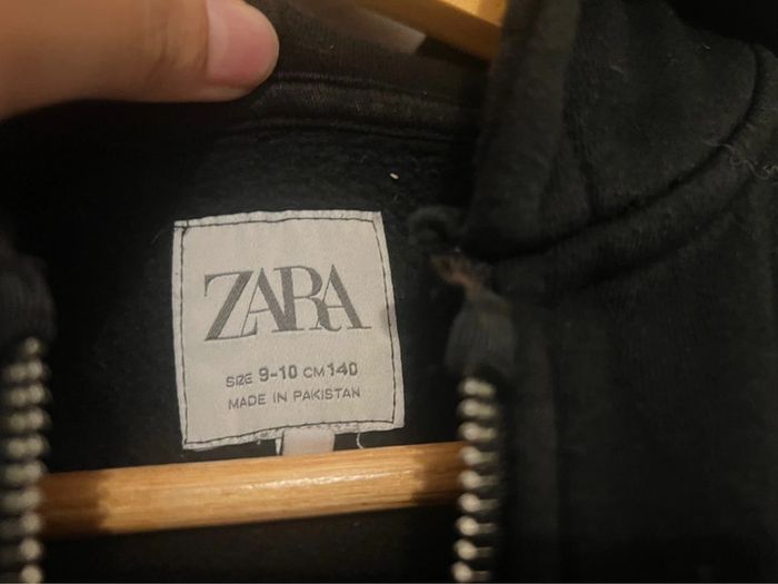 Gilet zipee noir Zara - photo numéro 3
