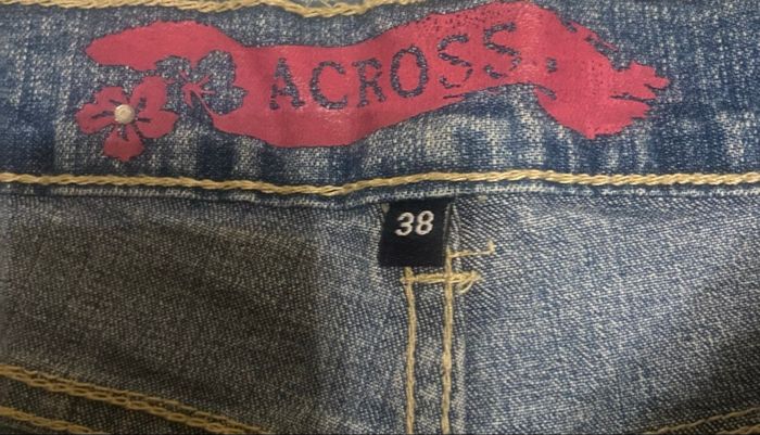 Pantacourt large »Across »bleu clair - photo numéro 5