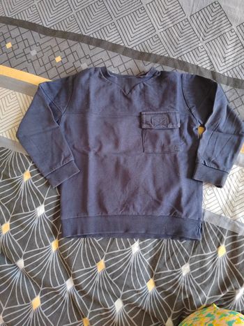 Sweat marine 4 ans Eden et Victor