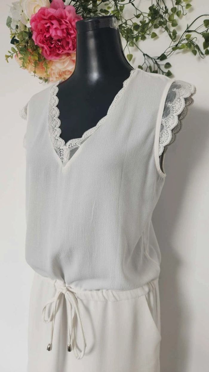 Robe dentelle fluide été col V 🎀 Taille S 🎀 - photo numéro 4