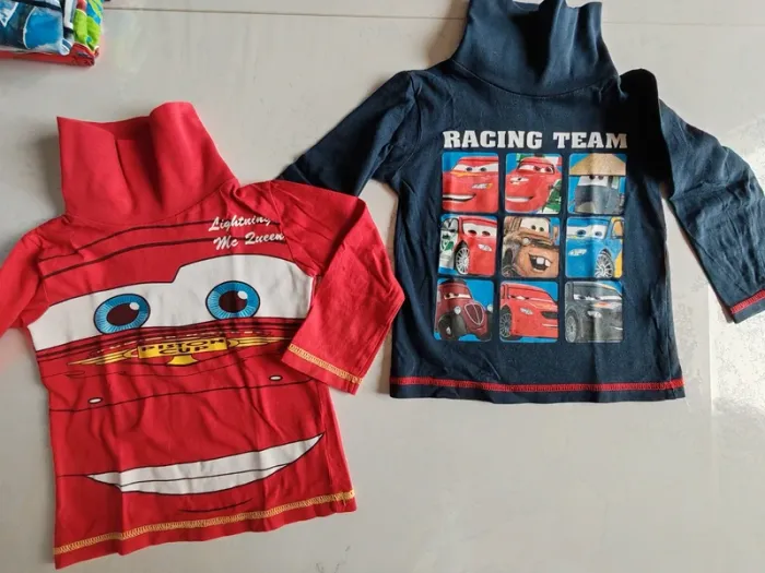 Lot col roulé / sous pull pixar plane cars super wings - photo numéro 6
