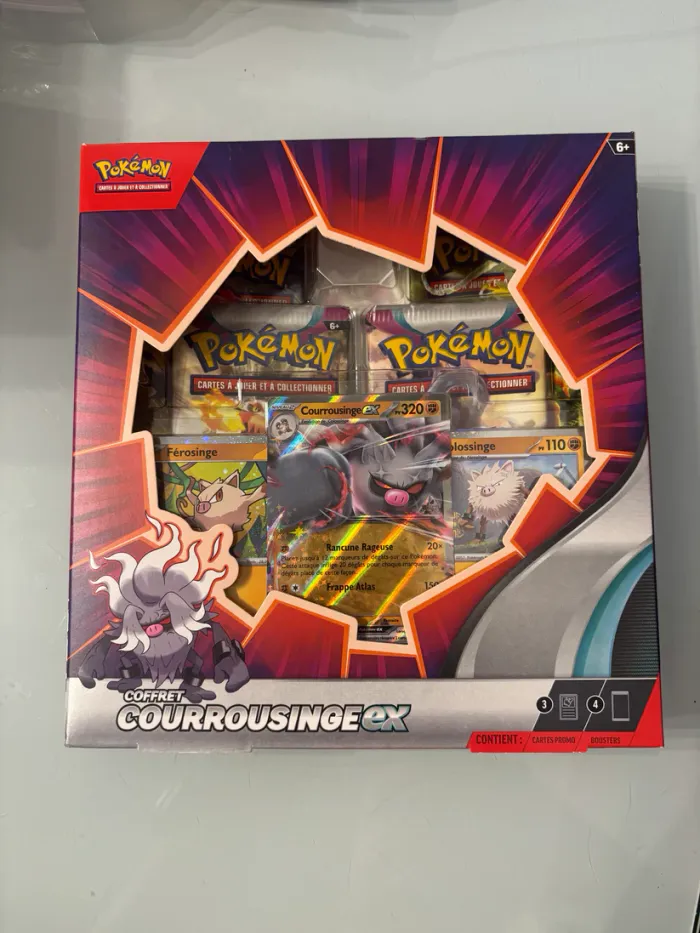 Pokémon - Coffret Courrousinge EX (4 boosters)