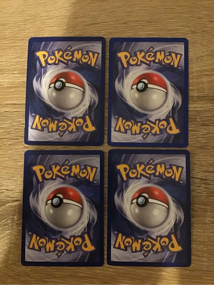 Lot 4 cartes Pokémon anciennes set de base wizards vintage roucool aspicot ptitard - photo numéro 3