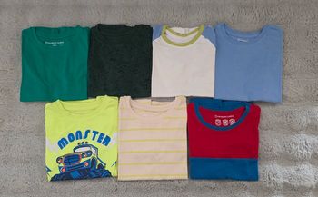 Lot 7 T-shirts 5-6ans manche courte
