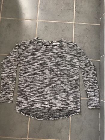 Pull gris chine camaïeu