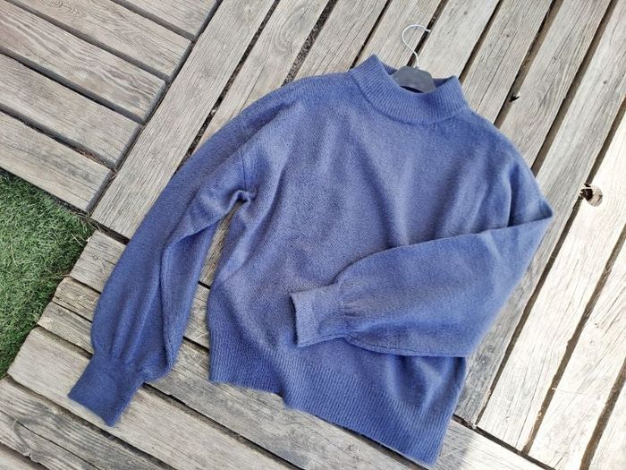 Pull tout doux bleu gris taille s