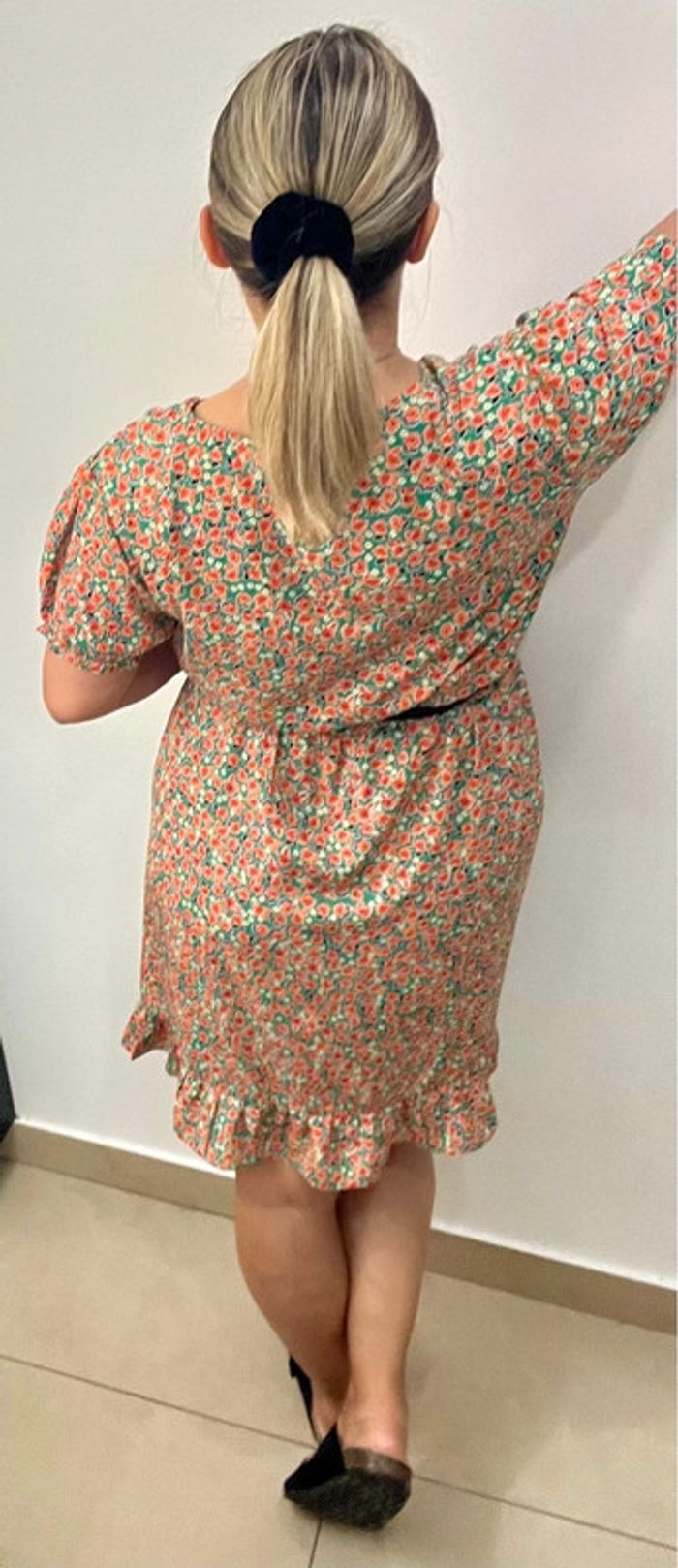 🧡Robe fleurie fluide Taille L - photo numéro 7
