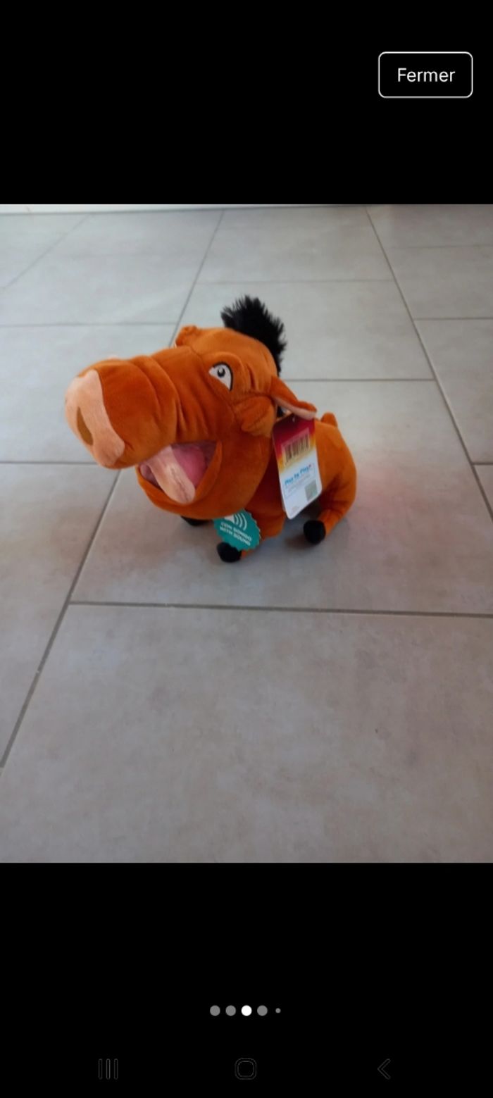 Peluche pumba roi lion - photo numéro 3