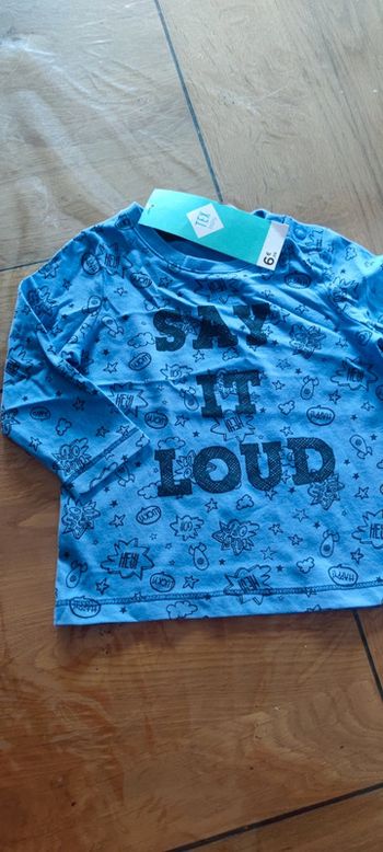 Maillot manches longues 12 mois