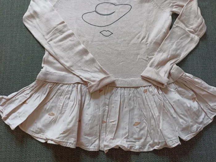 Pull stylé cachemire rose poudrée Little Karl Marc John 8 ans - photo numéro 3