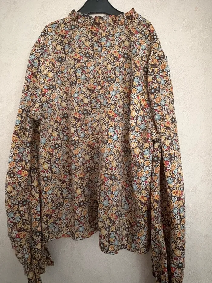 Blouse fleurie bohème chic - photo numéro 5