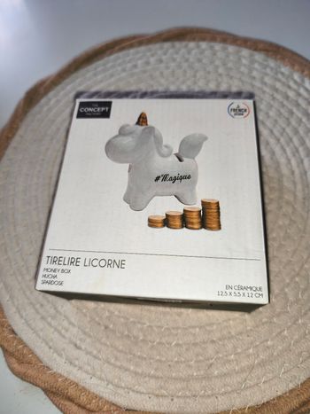Tirelire licorne 