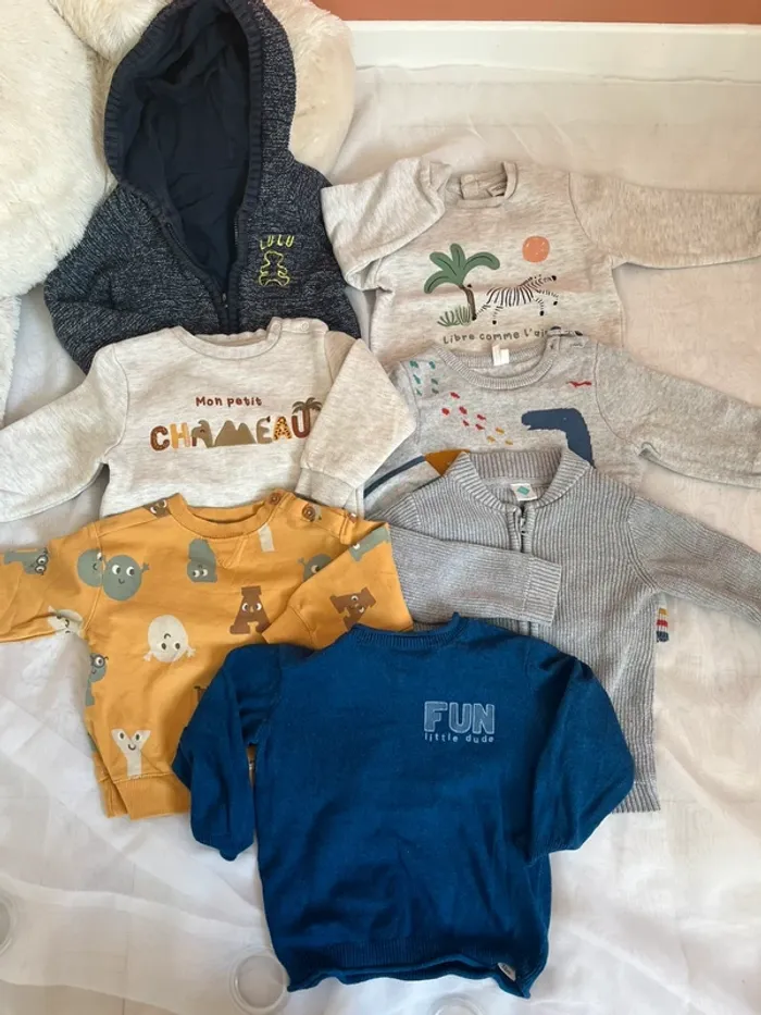 Lot vêtement 50 pièces hiver taille 18 mois - photo numéro 2