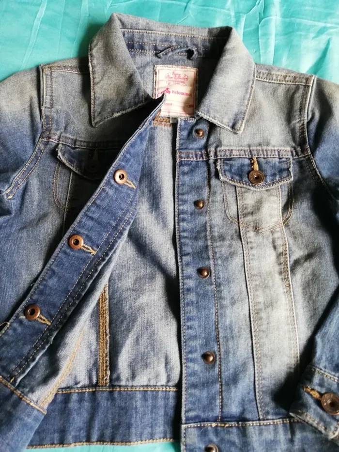 Veste en jeans fille - photo numéro 2