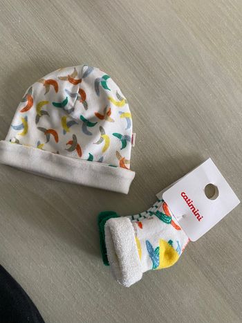 Ensemble bonnet + chaussette