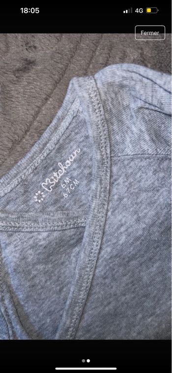 Bodie bébé ouverture devant