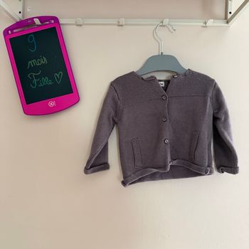 Petit gilet en mailles - T9mois - Brioche