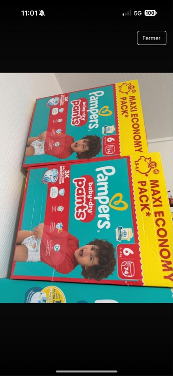 Pampers baby dry pants taille 6(13-19) kg