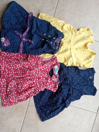 lot 4 robes 12 mois