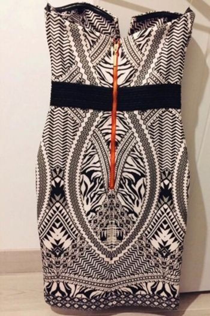 Robe bustier Lipsy noire et blanche 36 - photo numéro 3