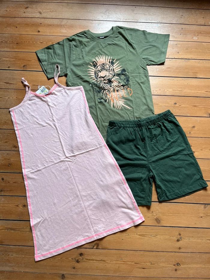 Lot de 2 pyjamas état - fille 14/16 ans - neufs