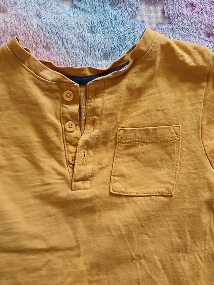 Tee-shirt moutarde okaibi 3 ans - photo numéro 3