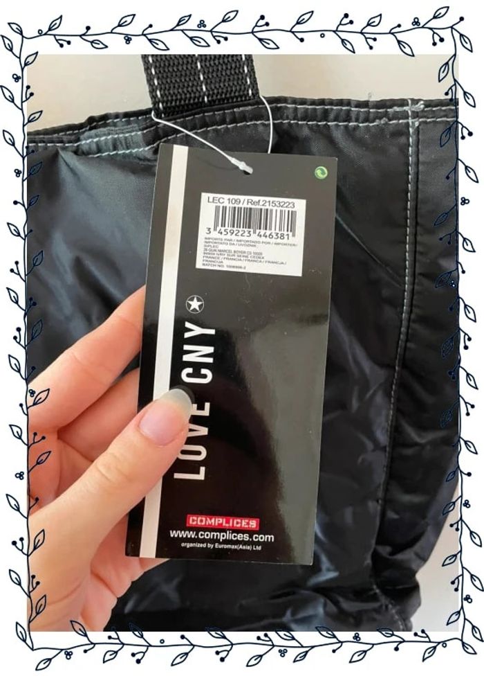 Sac en toile Complices noir à motifs - photo numéro 6