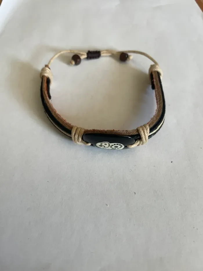 Bracelet éléphant en cuir - photo numéro 2