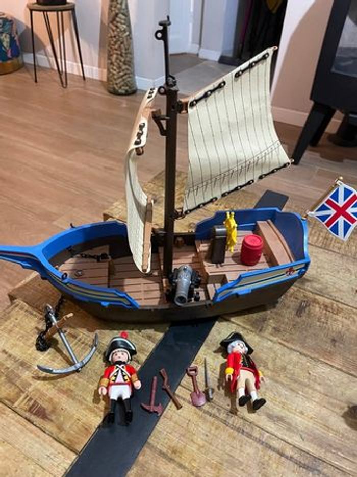 Playmobil rare bateau de soldats 5140 - photo numéro 4