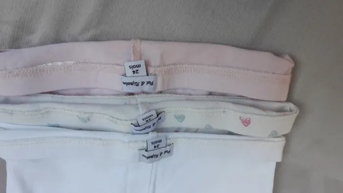 Lot de 3 leggings Taille 2 ans - photo numéro 2