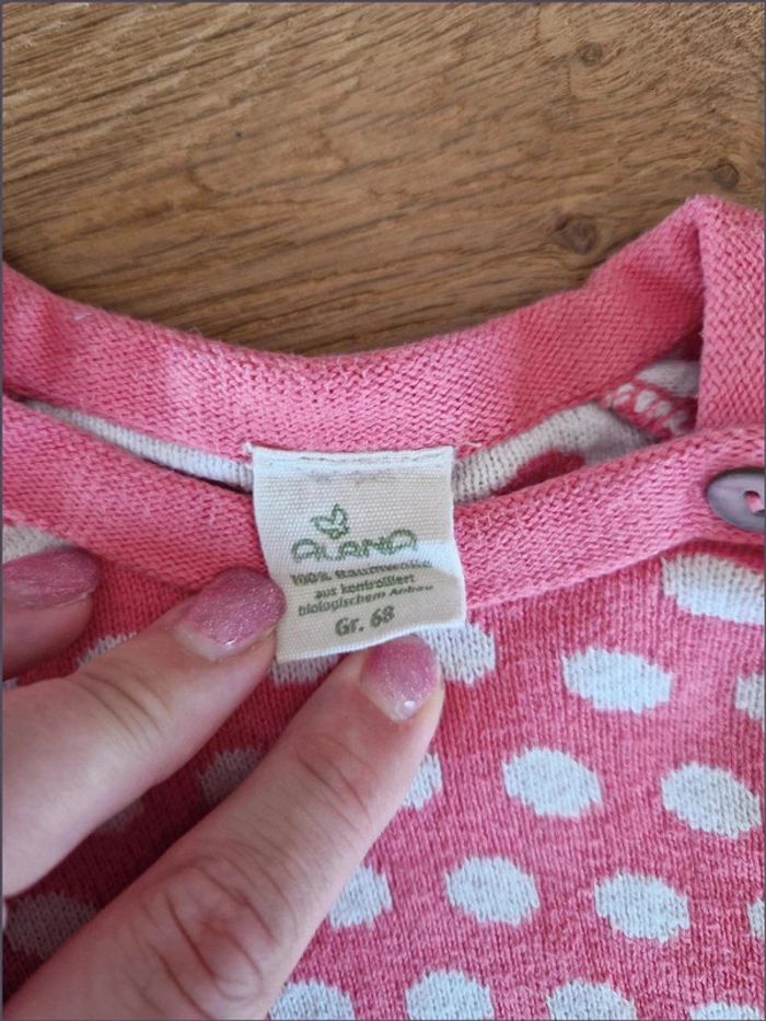Gilet rose a pois - Taille 68cm - Alana - photo numéro 3