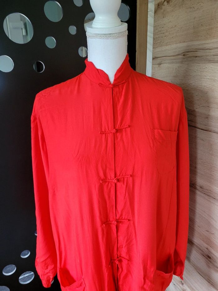 Chemise femme kimono taille M rouge - photo numéro 2