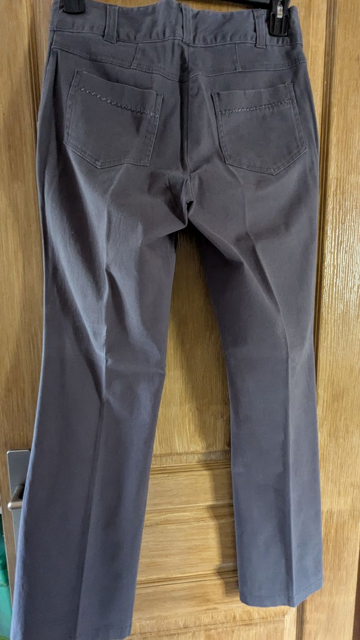 Pantalon gris anthracite, taille basse. - photo numéro 2
