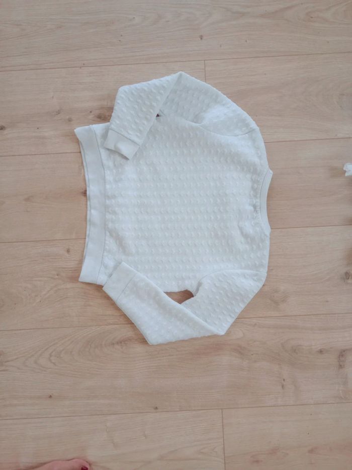 Sweat fille 8 ans "jolie"cœur blanc c64 - photo numéro 4