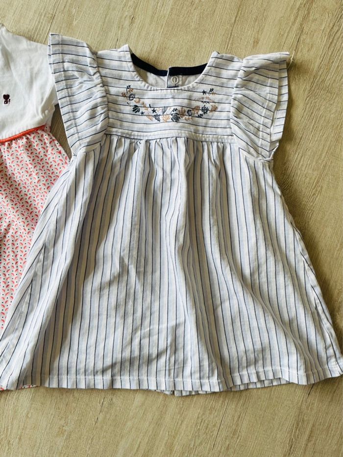 Lot de robes été bébé fille multiple marque - photo numéro 3