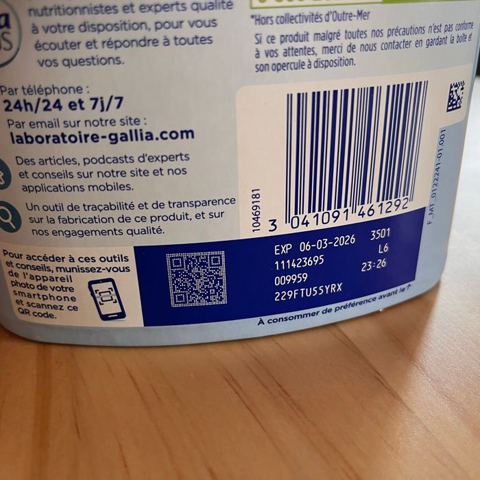 Lait Gallia 1er âge - photo numéro 4