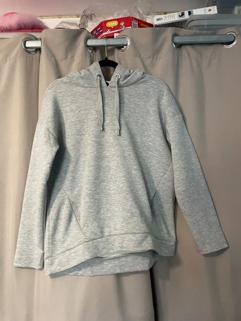 Sweat à capuche gris