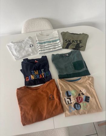 Lot de 6 TEE shirt garçon 8 ans 