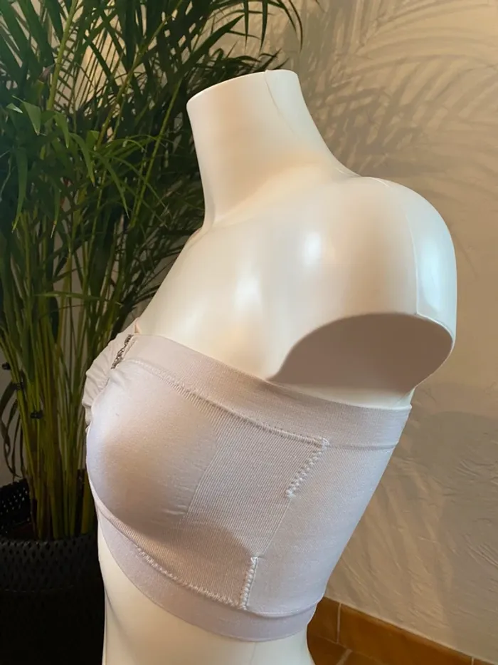 Bandeau brassière blanche - photo numéro 3
