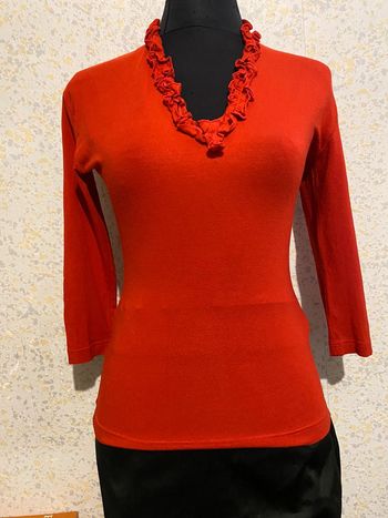 Top vintage chantal Thomass rouge stretch 38