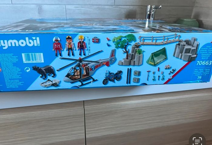 Playmobil 70663 unité de secours avec hélicoptère neuf et scellé - photo numéro 3