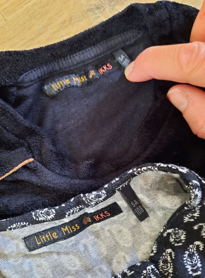 Robe courte noire/blanc hiver avec sous pull IKKS 5 ans - photo numéro 6