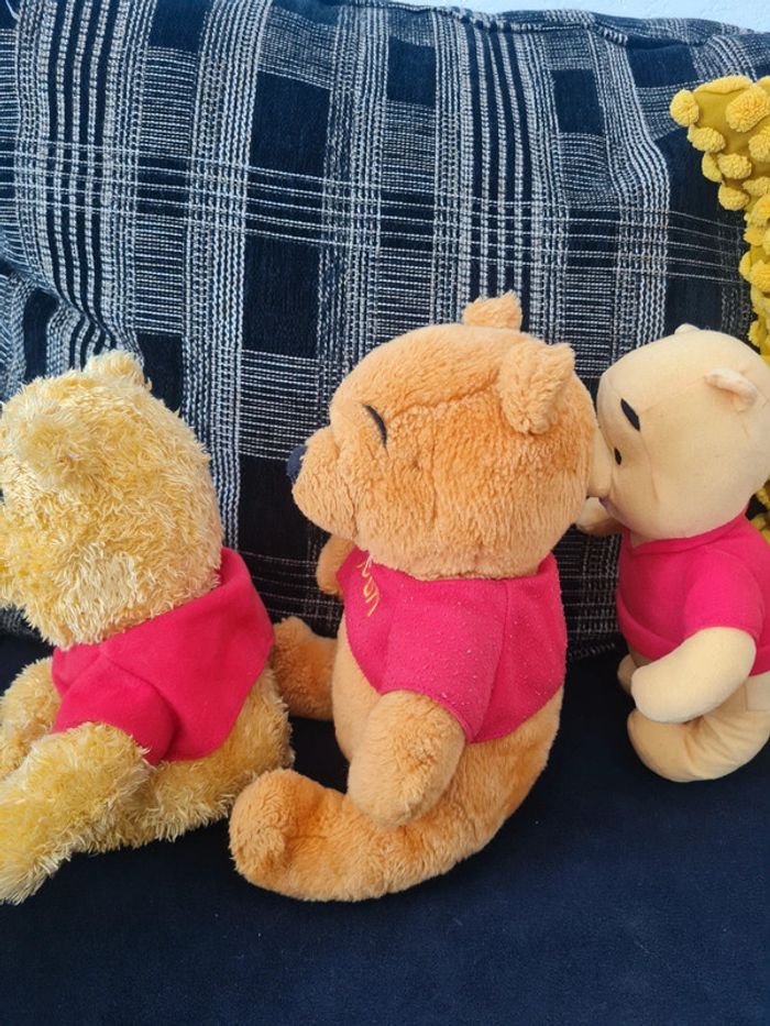 3 peluches winnie l'ourson 27 cm de haut - disney - photo numéro 5