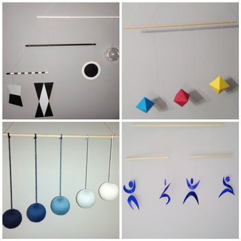 Neuf lot de 4 mobiles inspiration Montessori